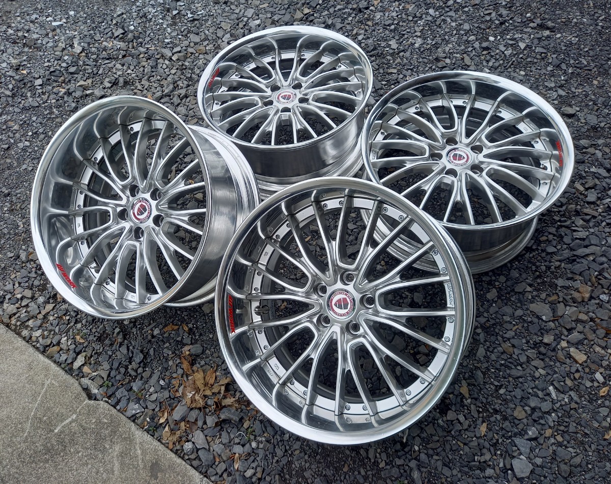 WORK シュバート 19インチ 9J 9.5J PCD114.3 5H 4本 BBS SSR RAYS WORK 
