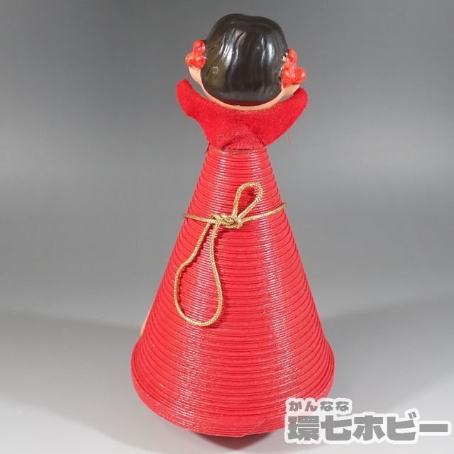 2Ws47◇当時物 古い 不二家 ペコちゃん ソフビ 頭 お菓子 ケース