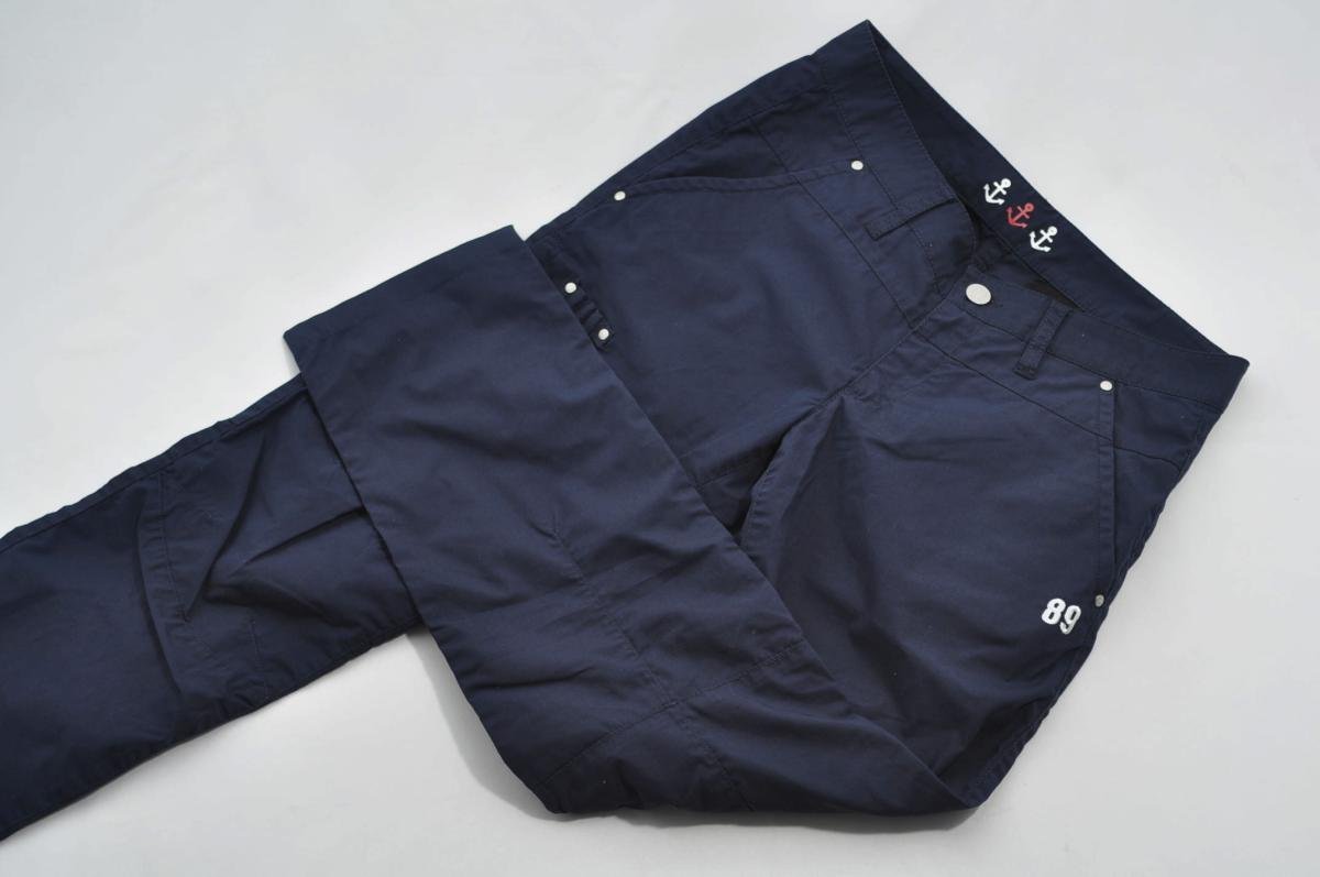 coco★パーリーゲイツ★ロングパンツ★シンプル★紺★ネイビー★1(M)★USED※レターパックプラス発送可★81163