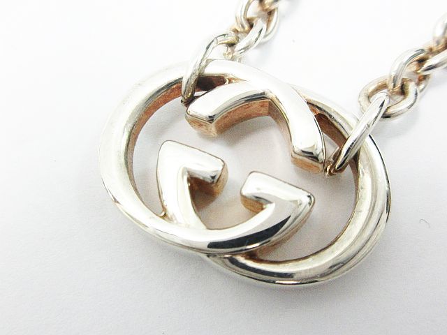 □ GUCCI グッチ インターロッキングG AG925 シルバー ネックレス 重量