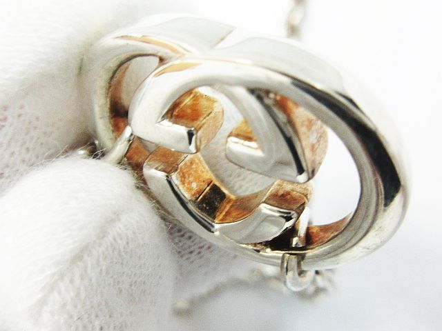 □ GUCCI グッチ インターロッキングG AG925 シルバー ネックレス 重量