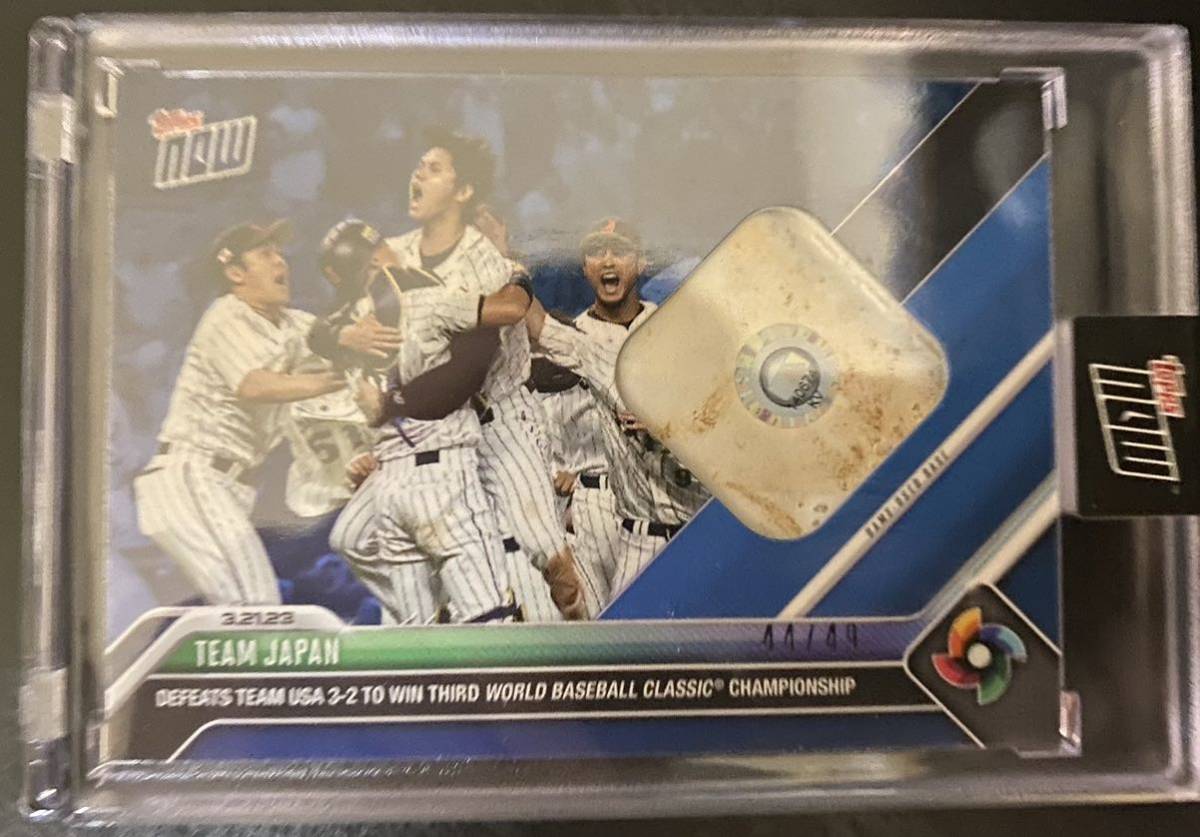 topps now レリック 2023 WBC JAPAN ジャパン 実使用 /49 大谷翔平 shohei ohtani relic team Japan ベース base gamed used blue 山本