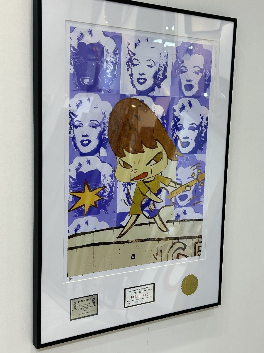 DEATH NYC 額付き 世界限定100枚 アートポスタ 奈良美智 NARA