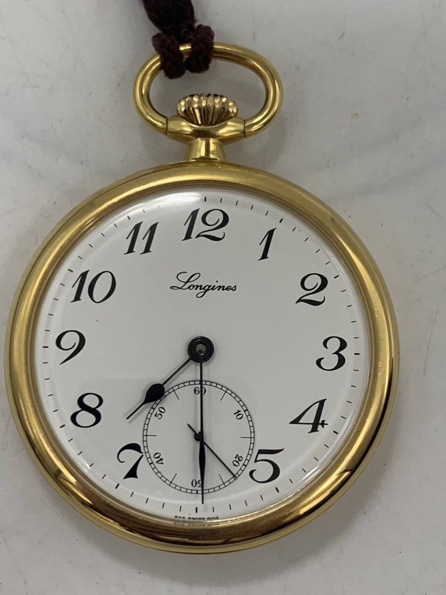 LONGINES 1円～ ロンジン 手巻き 懐中時計 ゴールドメッキ LONGINES