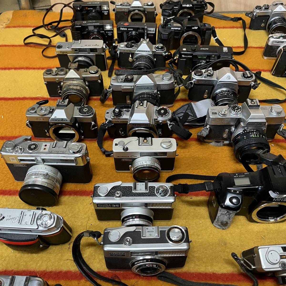 ｲｴﾛｰフィルムカメラセット安心10点セット・BK12 ☆42点セット