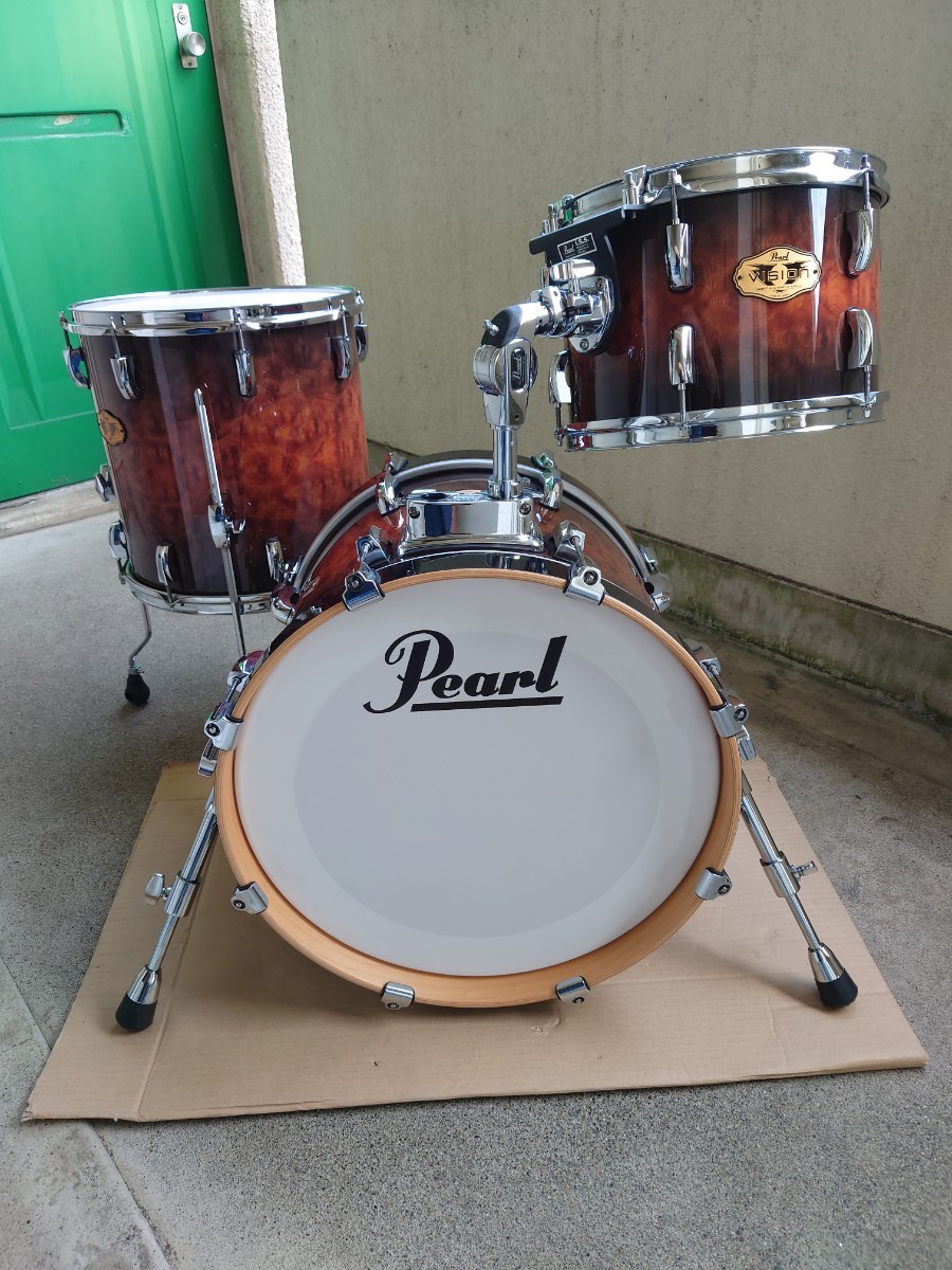 【超激得，正規品】 Pearl パール Vision VMX　メイプル100%シェル 　限定カバリングモデル　BD 18 × 14、TT 12 × 8、FT 14 ×14 ジャズキット　
