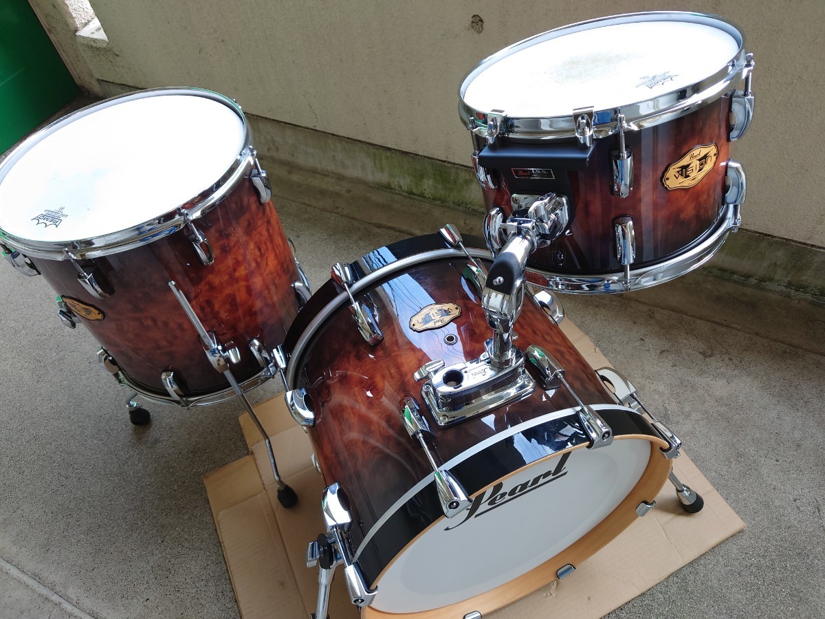 【超激得，正規品】 Pearl パール Vision VMX　メイプル100%シェル 　限定カバリングモデル　BD 18 × 14、TT 12 × 8、FT 14 ×14 ジャズキット　