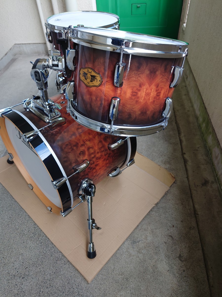 【超激得，正規品】 Pearl パール Vision VMX　メイプル100%シェル 　限定カバリングモデル　BD 18 × 14、TT 12 × 8、FT 14 ×14 ジャズキット　