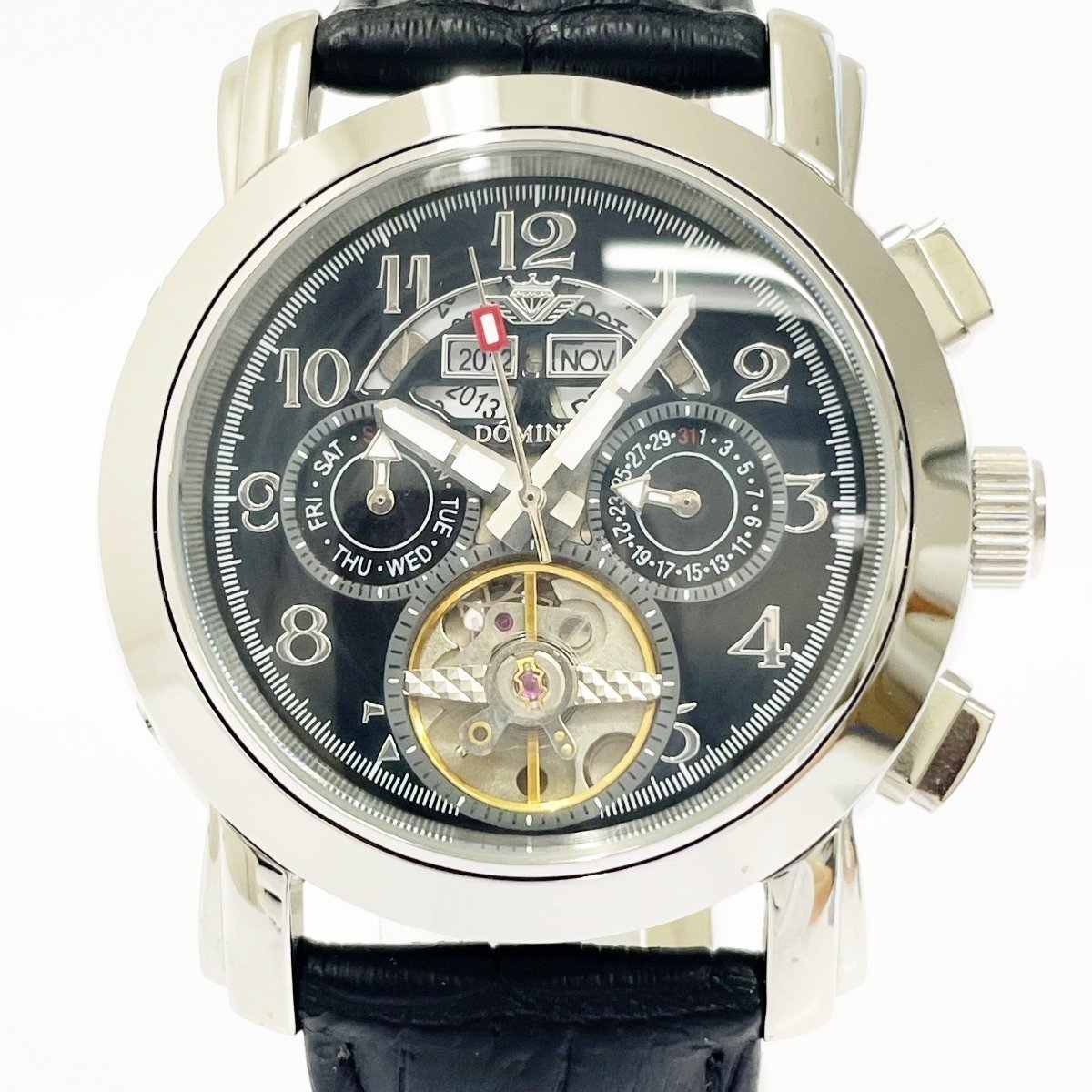 こちらは確認用です(^O^) DOMINIC ドミニク 機械式手巻 恋のからくり腕時計 バックスケルトン