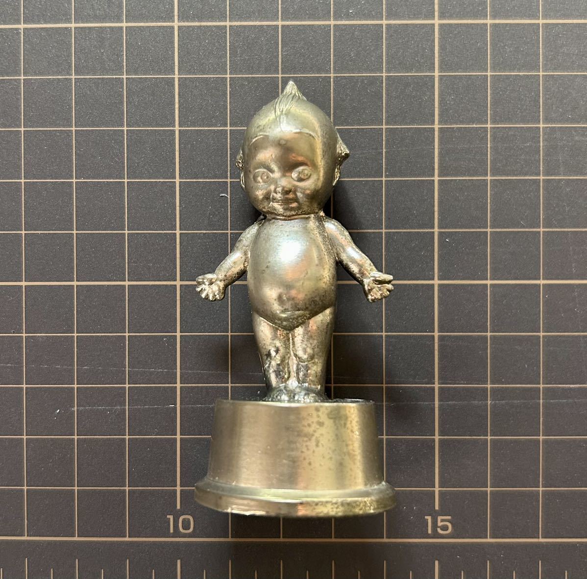 金属製 キューピー QP 人形 オブジェ 骨董品 昭和レトロ レア 