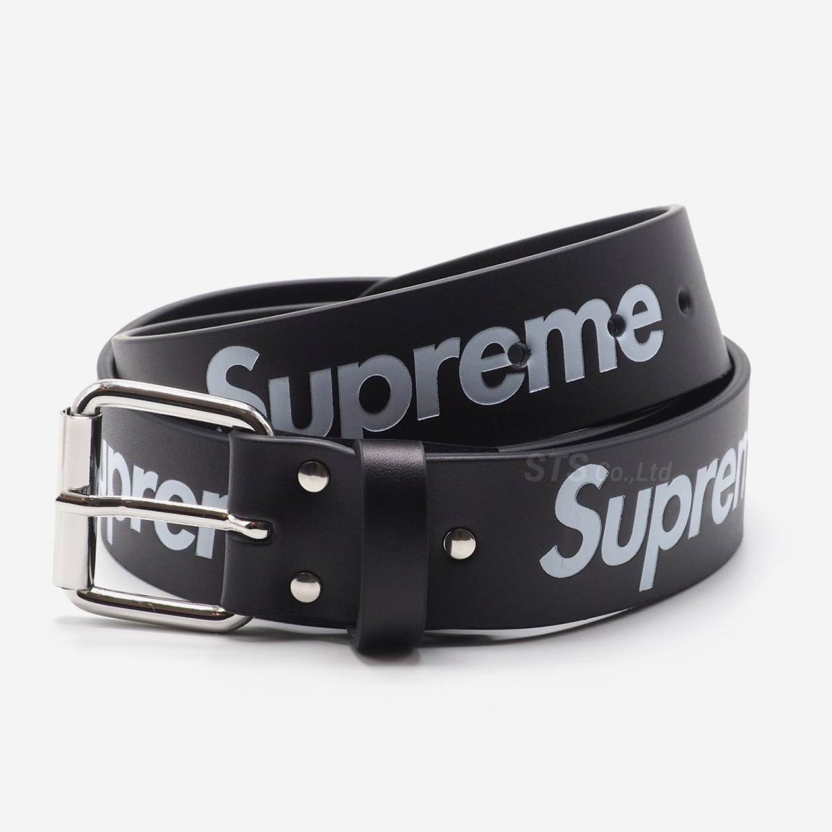 Supreme - Repeat Leather Belt　黒M　シュプリーム - リピート レザー ベルト　2023SS