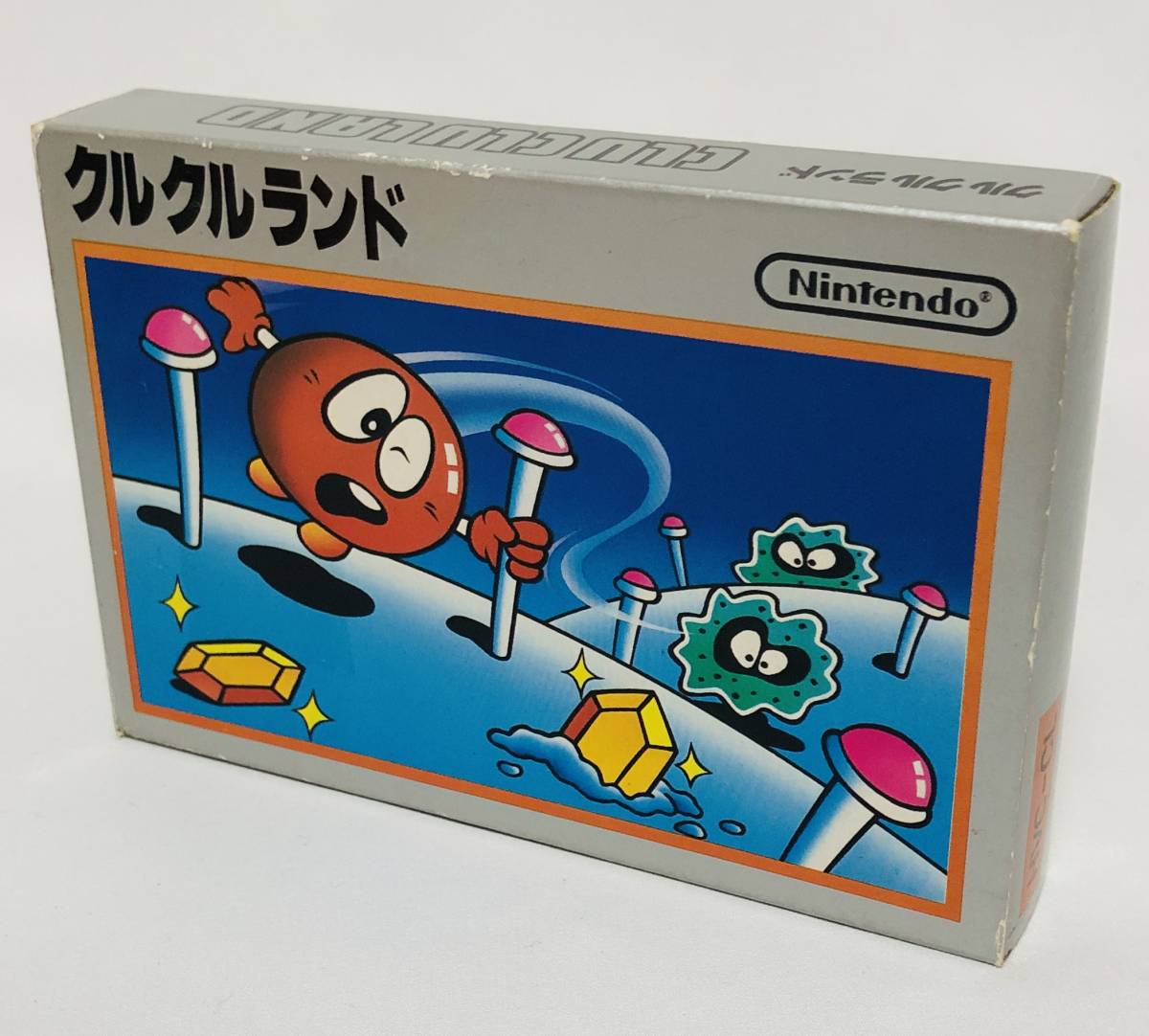 ファミコン クルクルランド 箱説付き 銀箱 任天堂 レトロゲーム