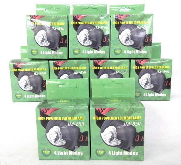 送料300円(税込)□cb049□ハイパワー4LEDヘッドランプ 9点【シンオク】