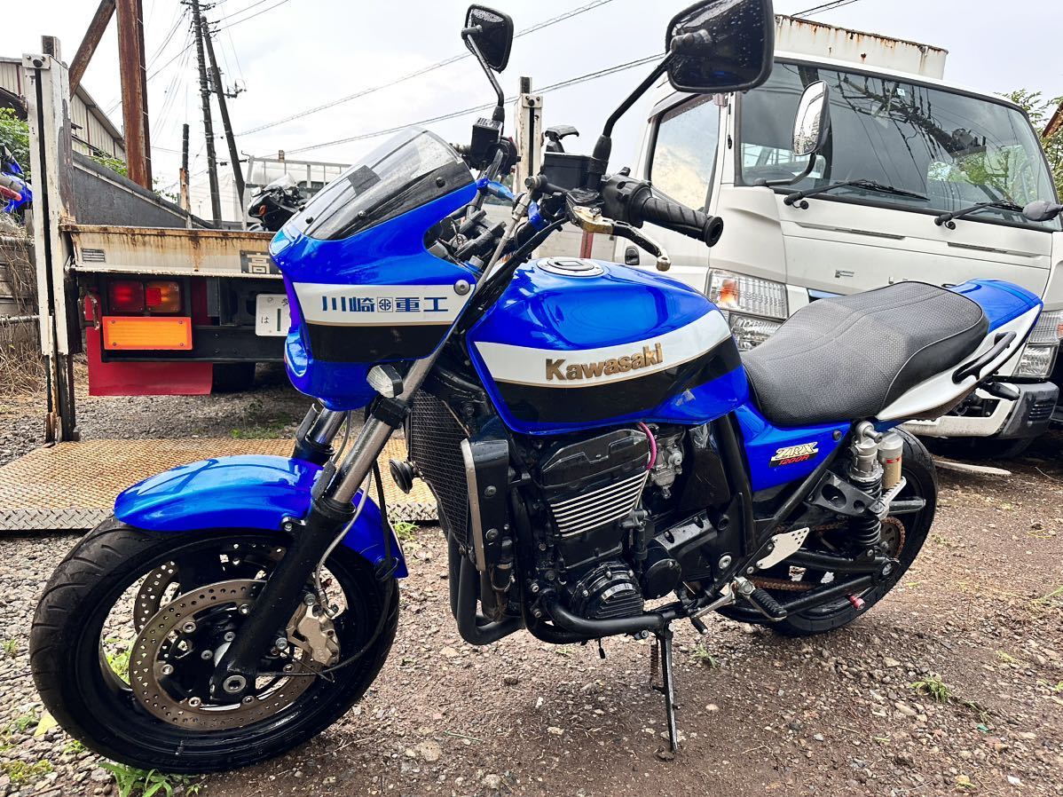 ZRX1200R 走行61866キロ エンジン始動動画有り！返品可能！ZRT20A 青