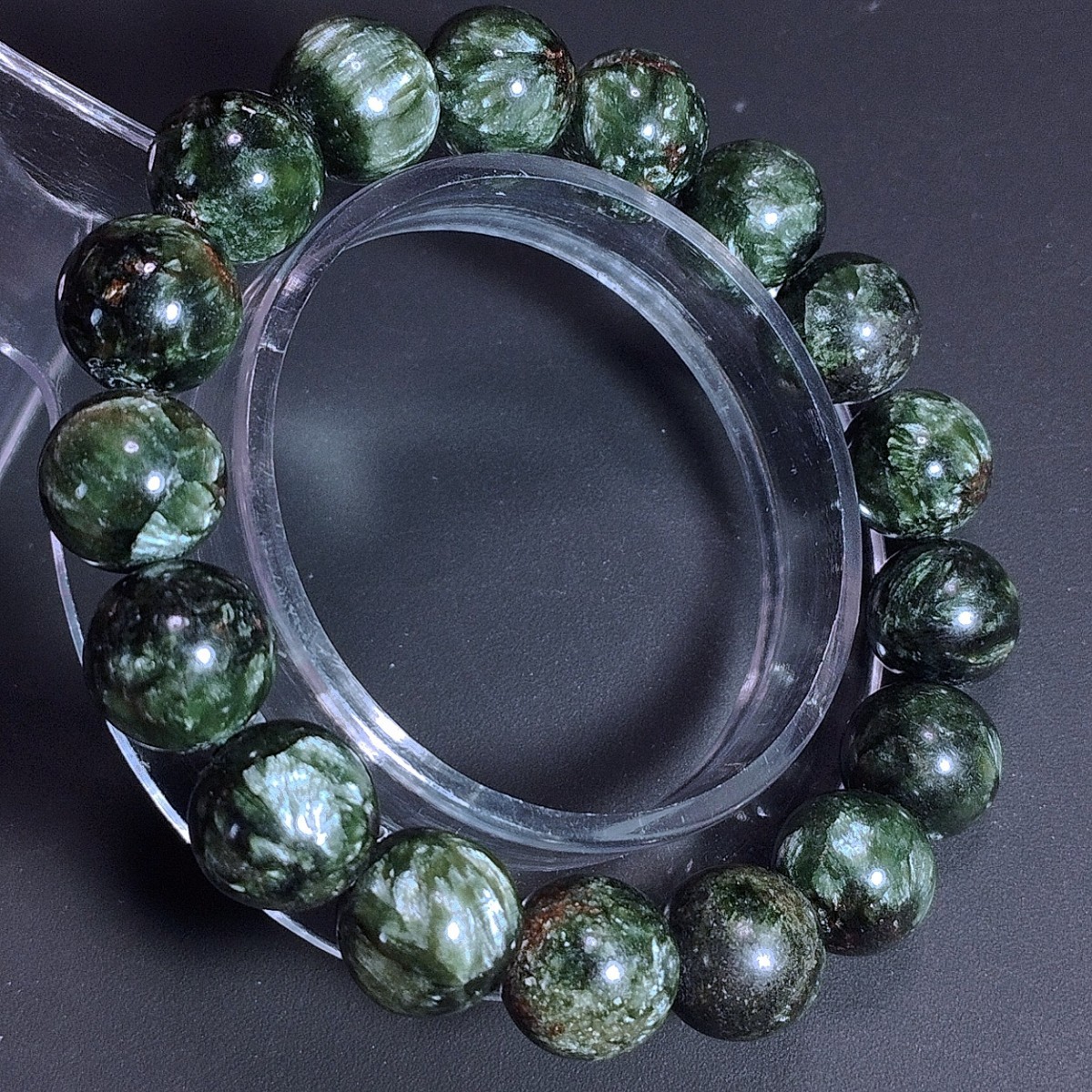 セラフィナイト Seraphinite ブレスレット クリノクロア 12mm 