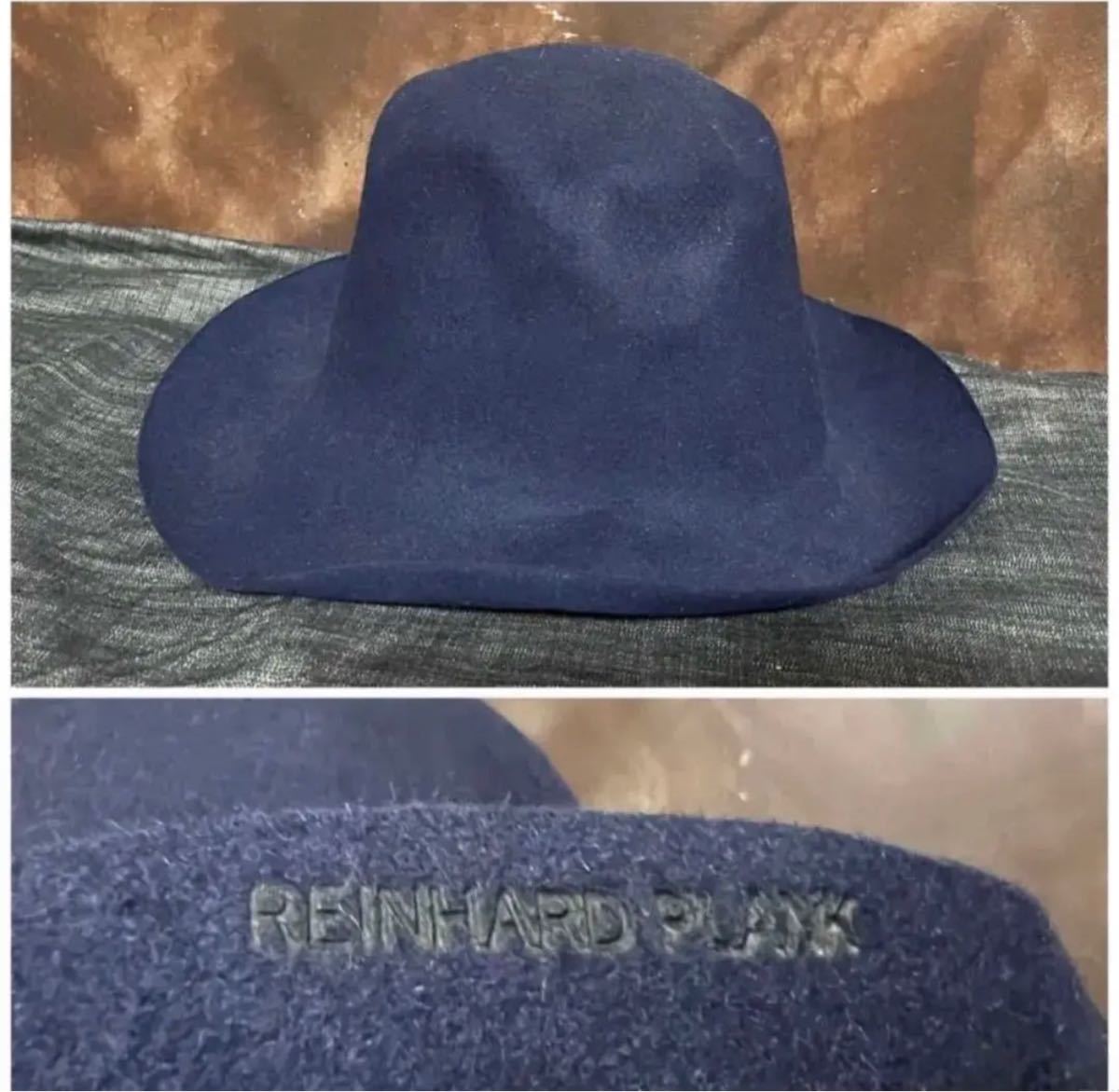 REINHARD PLANK レナードプランク ウールフェルトハット ネイビー