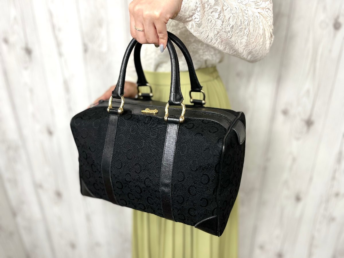 CELINE セリーヌ ヴィンテージ 美品 極 マカダム Cマカダム 柄 レザー 