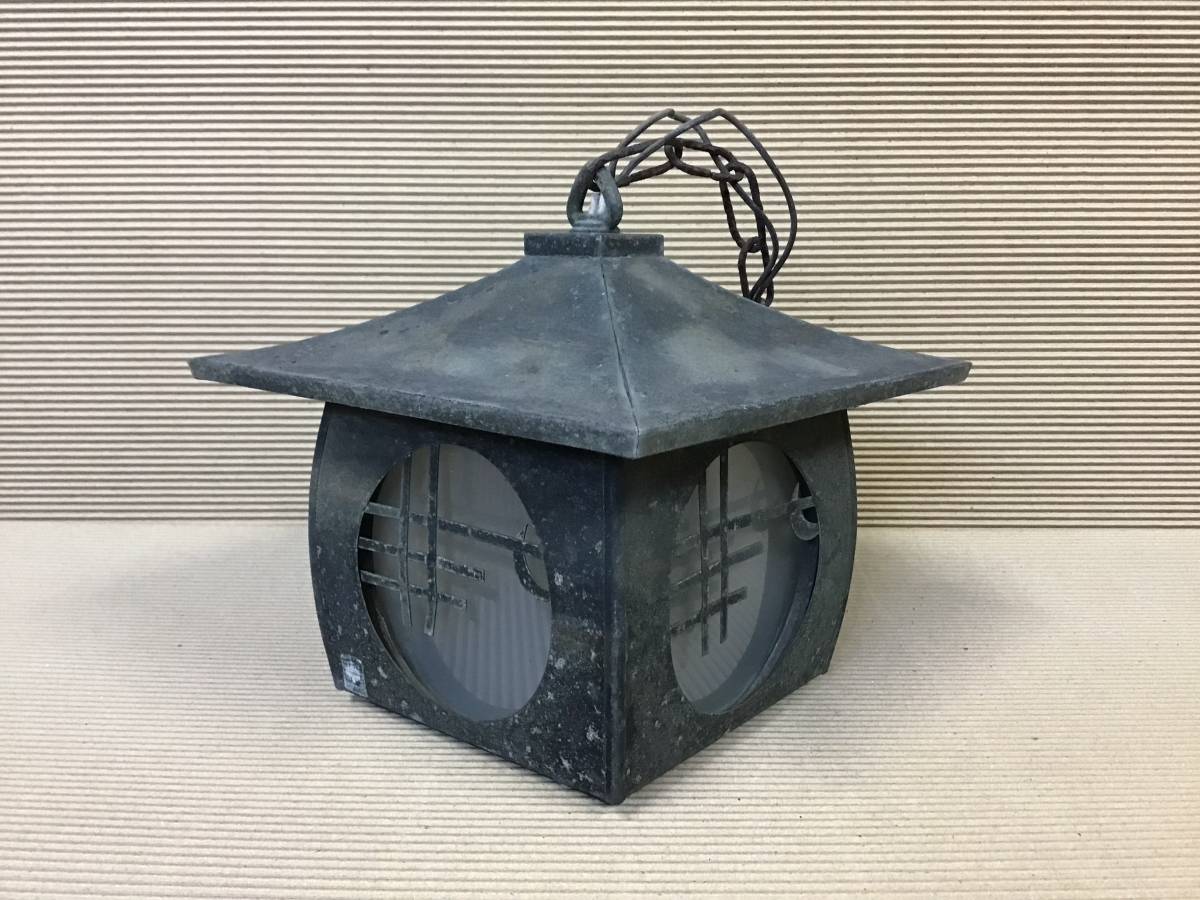 y24】外灯 照明 玄関 屋外 照明器具 吊り下げ 古い外灯 すりガラス 