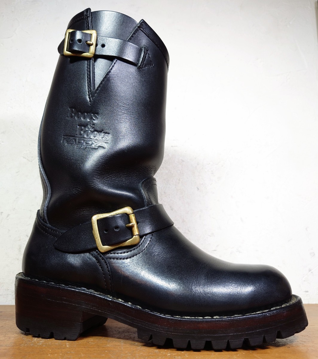安藤製靴製 KADOYA/カドヤ Boots&Boots ノルベ製法 エンジニアブーツ 
