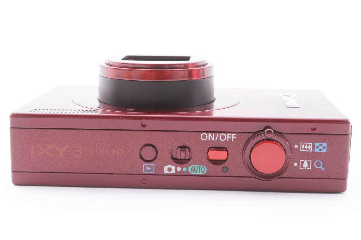 元箱 取扱説明書 CDROM付 極上 Canon キヤノン IXY 3 RED レッド 