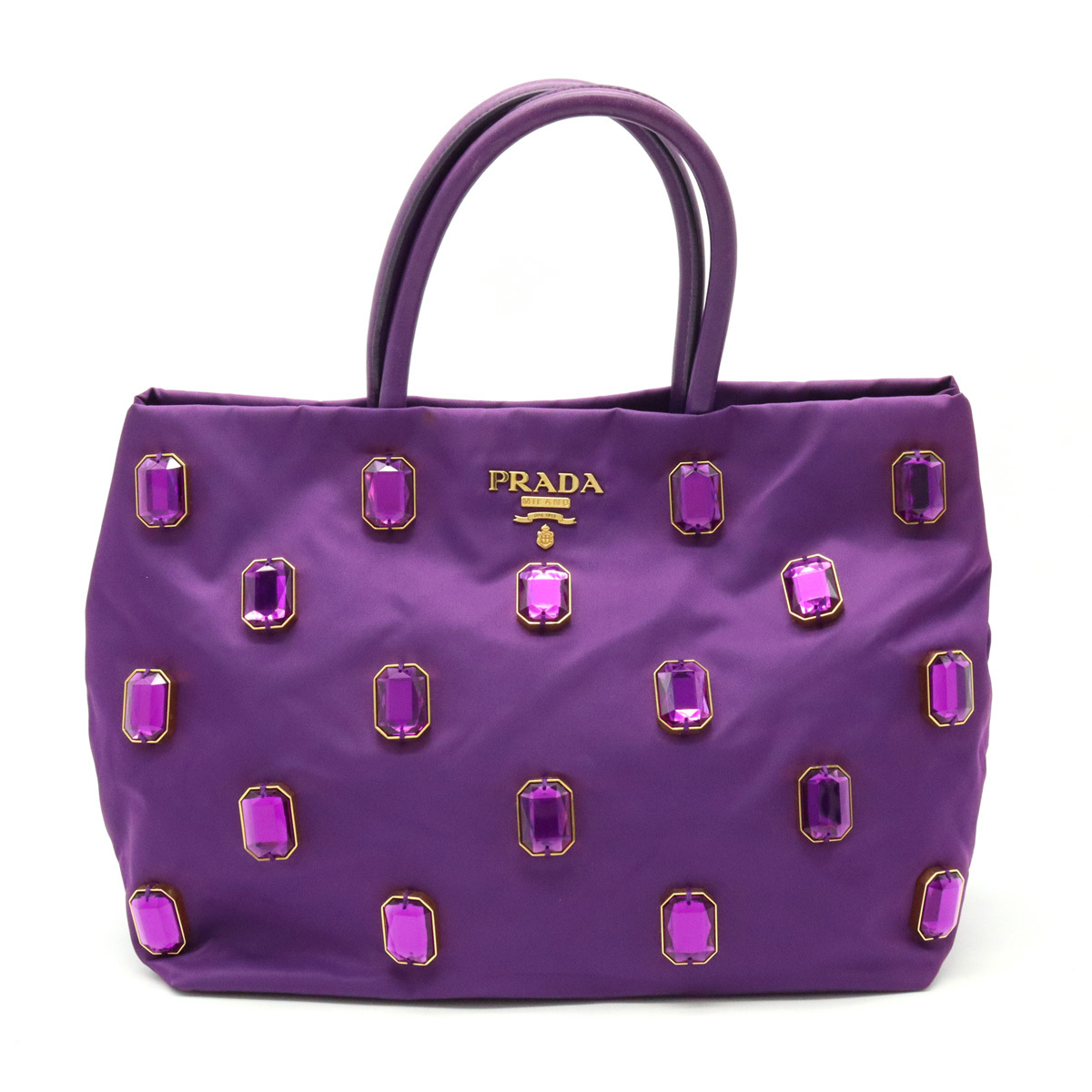 プラダ PRADA ビジュー カナパ ショルダーバッグ トートバッグ 2WAY 