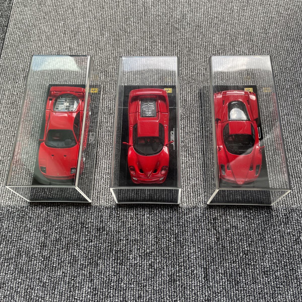 【中古】京商 1/43 フェラーリ F40 F50 ENZO 3台セット