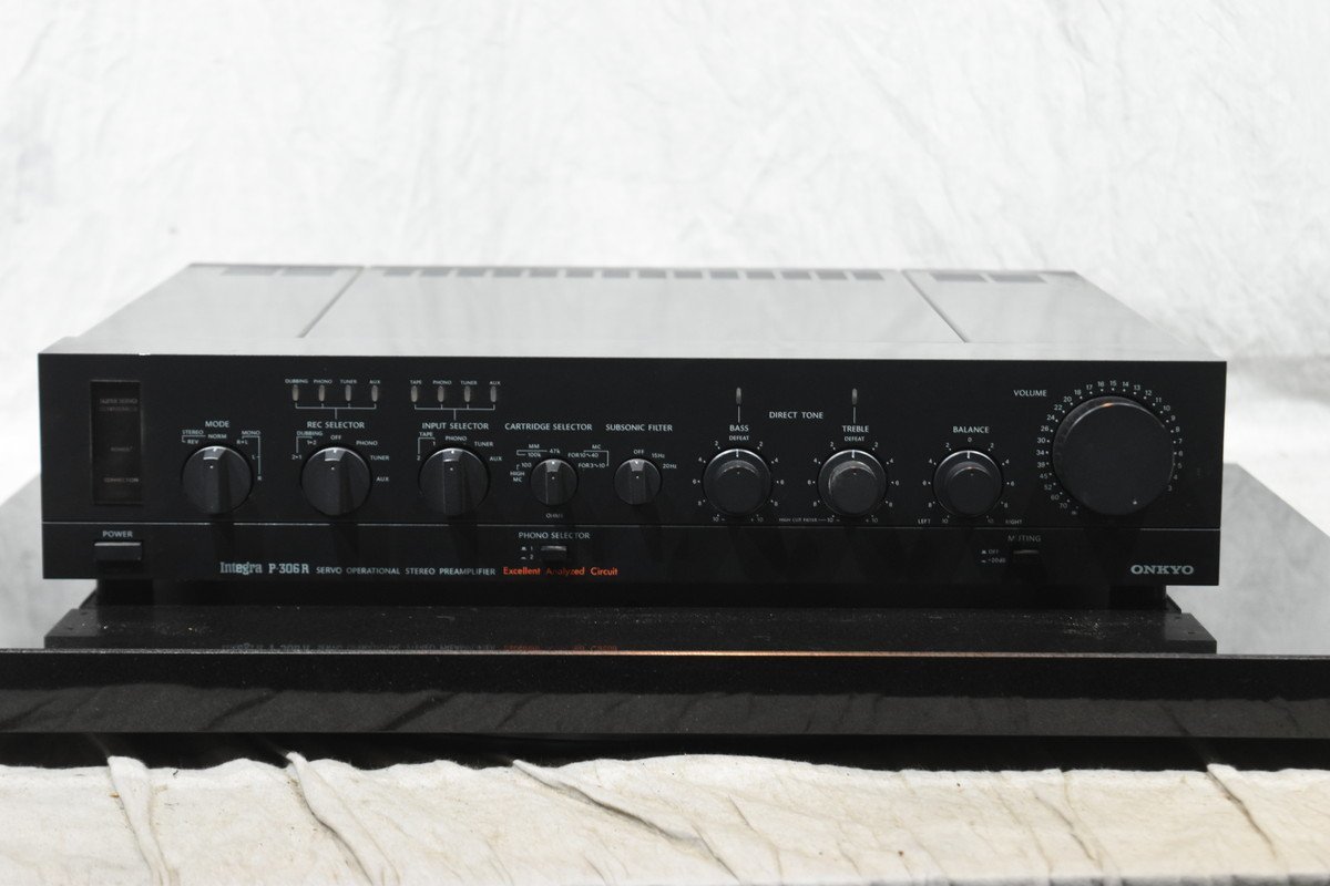 ジャンク品】プリアンプ コントロールアンプ ONKYO Integra P-306R 