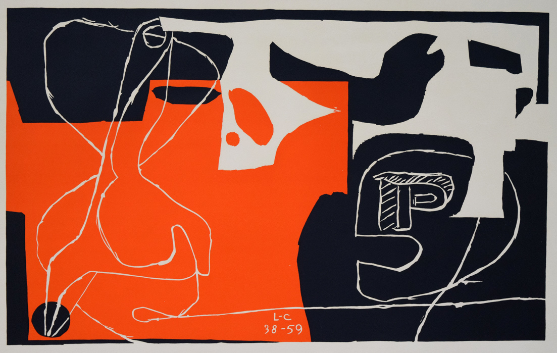 ル・コルビジェ 1957年オリジナル リトグラフ エディション90/125 版画 小竹美術】真作保証□ル コルビジェ（LE CORBUSIER）「賽は投げられた