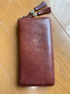 ♪美品 GUCCI グッチ ダメージデザイン ラウンドファスナー長財布