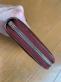 ♪美品 GUCCI グッチ ダメージデザイン ラウンドファスナー長財布