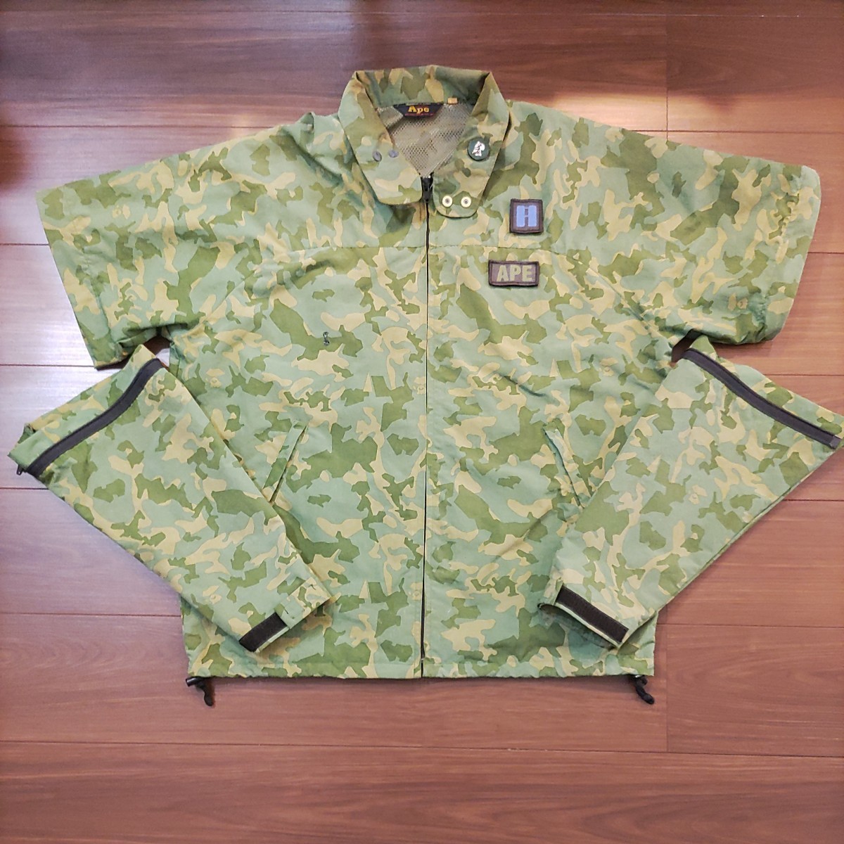 A BATHING APE (アベイシングエイプ) 90's 初期 2WAY レインジャケット