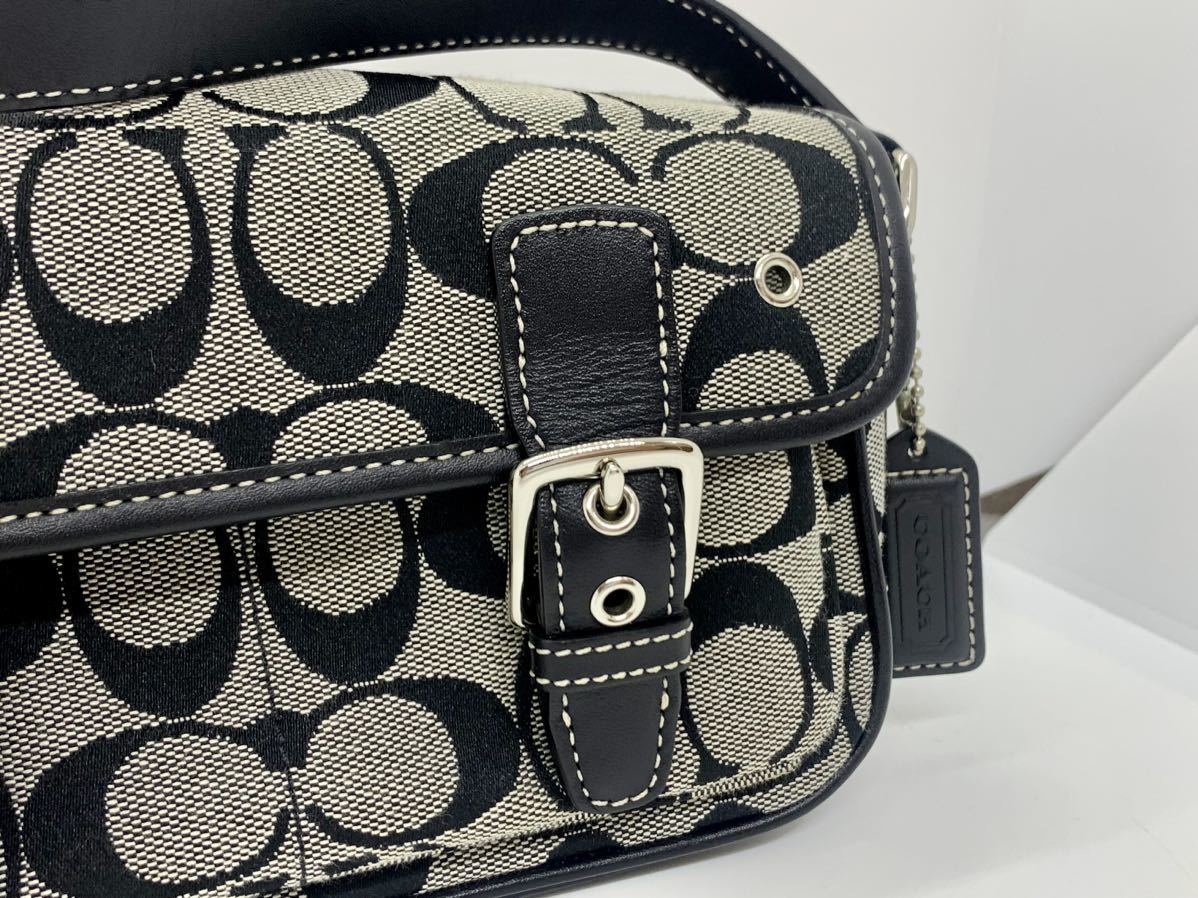 COACH コーチ シグネチャー ショルダーバッグ ブラック 6844｜Yahoo
