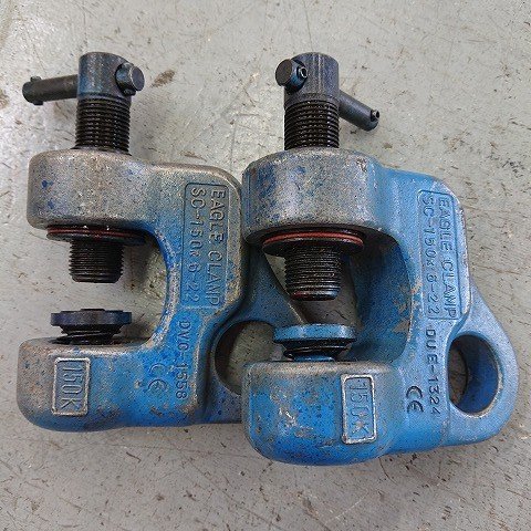 【中古現状品】イーグルクランプ SC-150K 6-22 安全帯取付用クランプ 2個セット