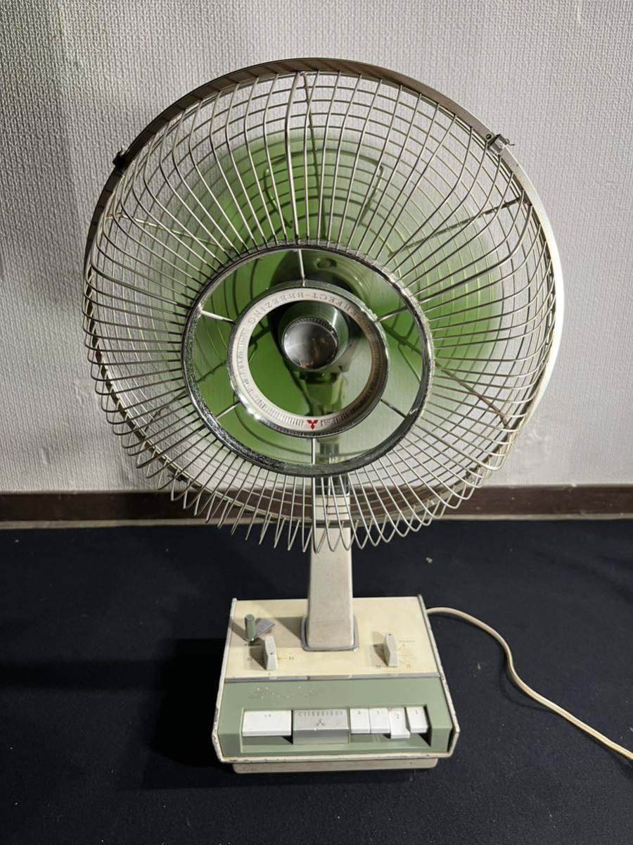 MITSUBISHI 三菱電機 R30-W2型 30cmエースお座敷扇風機 昭和レトロ 
