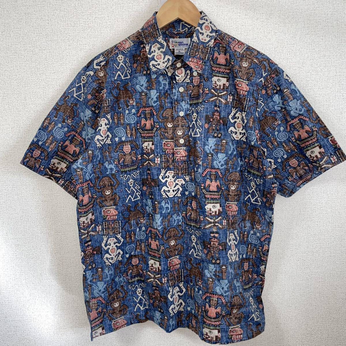 reynspooner レインスプーナー アロハシャツ 半袖 総柄 HAWAII プル 