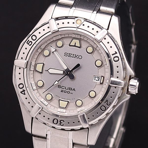 スキューバ セイコー SEIKO SCUBA - Yahoo!オークション 7N35 200m QZ 