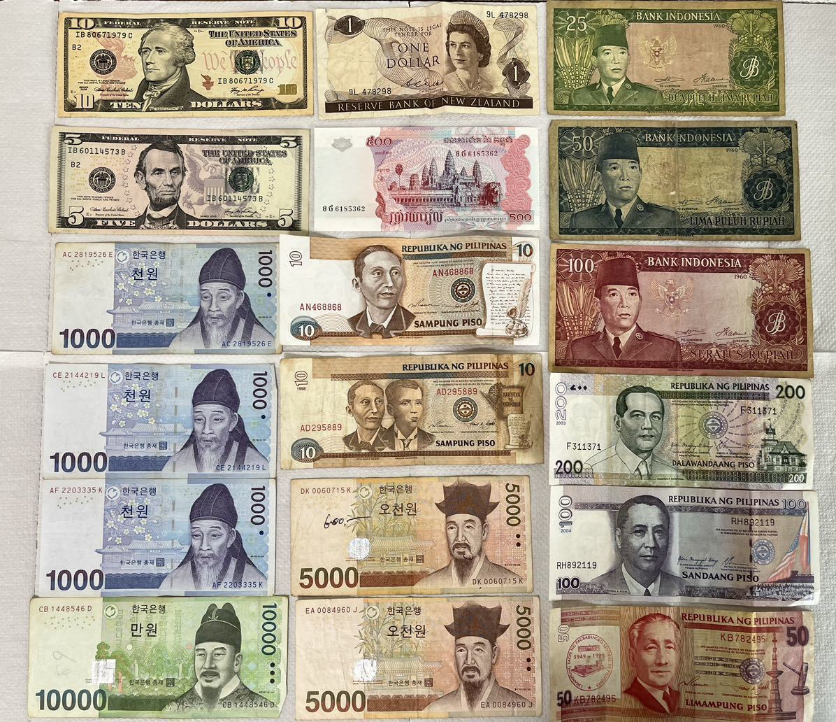 未使用 アイスランド 1986年 高額 2000クローナ P-57