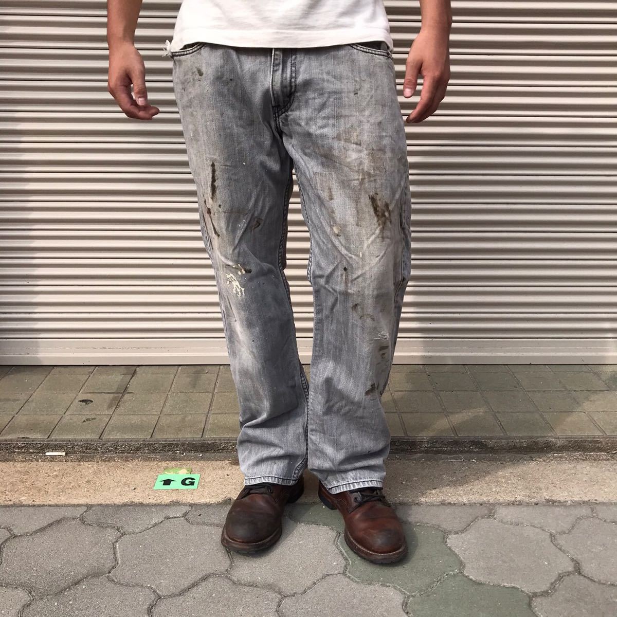 雰囲気抜群 00s Levis 569 ヴィンテージ リーバイス ブラックデニム 先