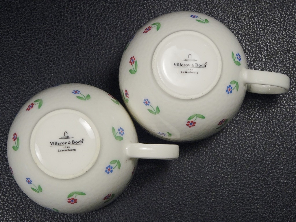67□Villeroy&Boch ビレロイ&ボッホ Adeline カップ&ソーサー プレート