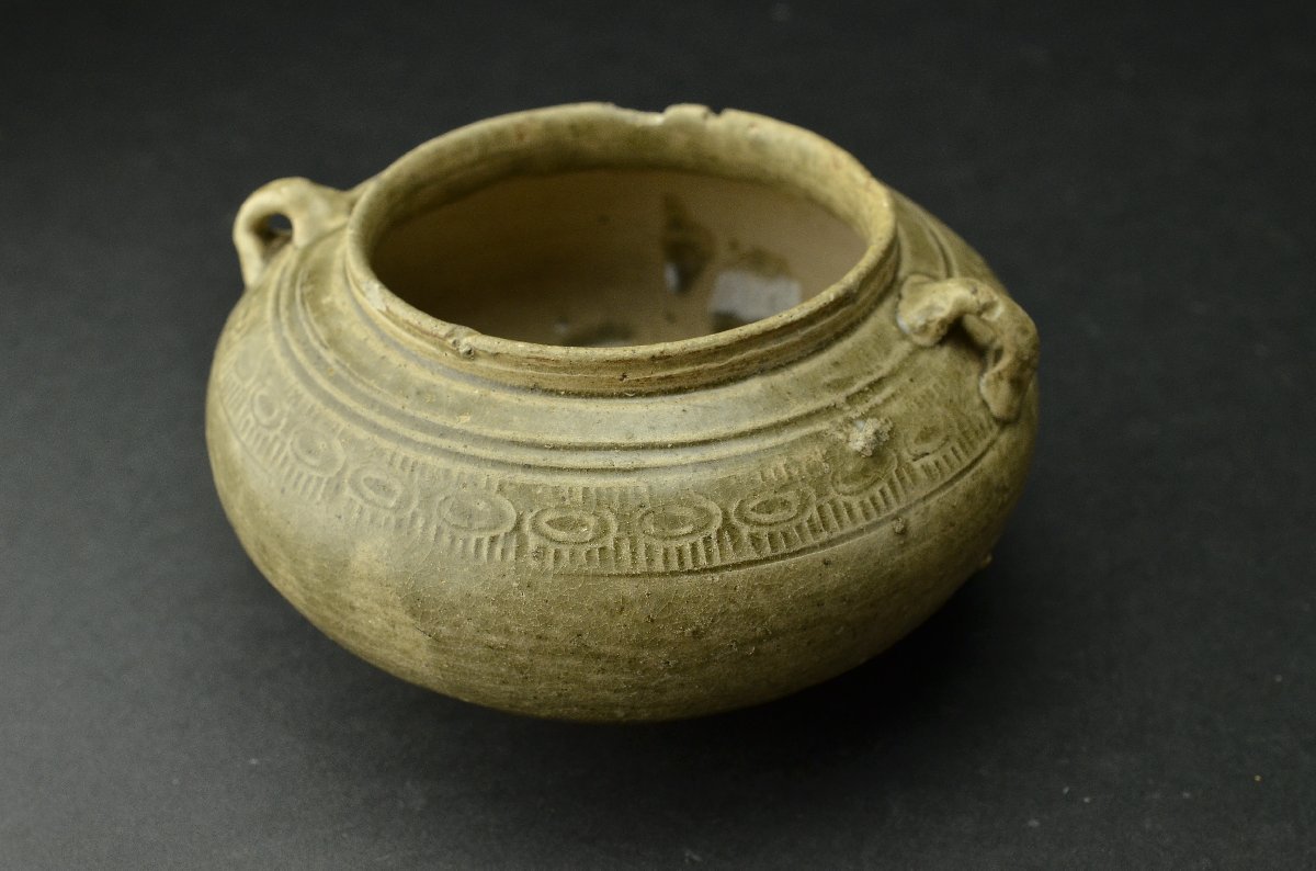 中国陶磁器　汝窯　双耳 中国陶磁器 汝窯 双耳壺 文化遺産オンライン | 青磁四耳壺 灰