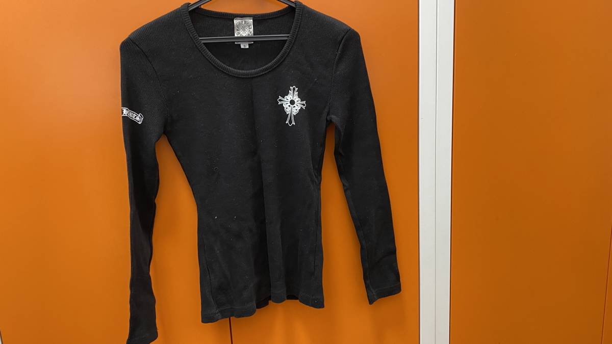CHROME HEARTS クロムハーツ リブロンT 長袖 コットン100% トップス サイズ Sサイズ 洋服