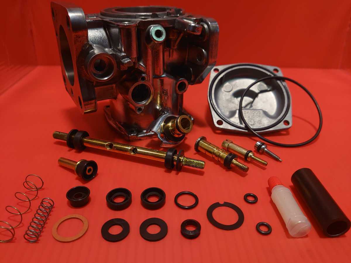 【新アイテム追加】SUキャブ リビルド用ラバー・Oリング15点コンプリートセット(ティクラースプリング付き)ショベル/パン/エボ/送料無料