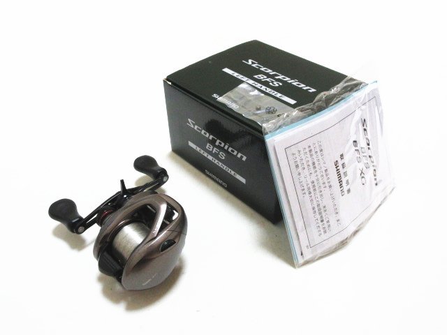 XU985◇シマノ スコーピオンBFS ベイトリール 左巻き ダブルハンドル