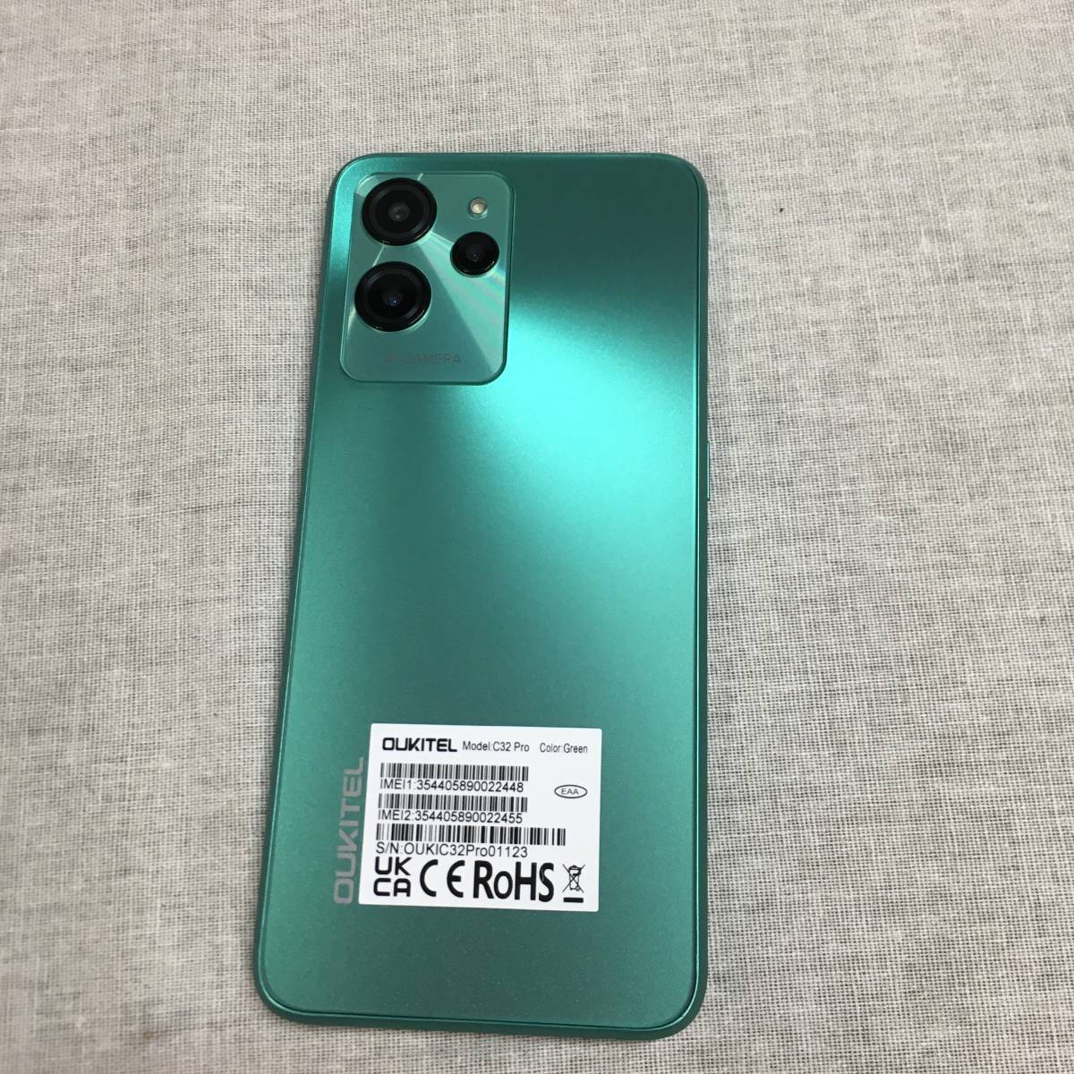 現状品 OUKITEL C32 PRO スマートフォン 本体 16GB+256GB 6.52インチ
