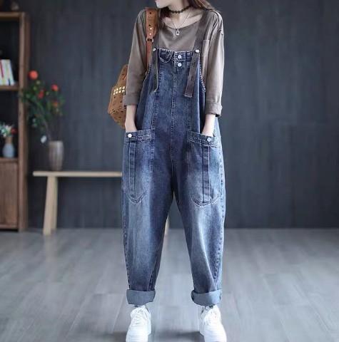 オーバーオール サロペットパンツ デニムオーバーオール オーバーオールレディース デニムサロペット デニム サロペット ジーンズ女性