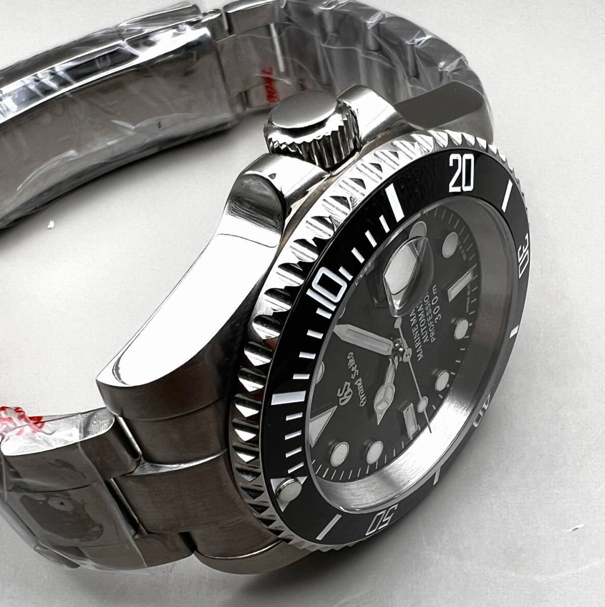 SEIKO MOD NH35 カスタム ブラック 40mm マリーナ ダイバーズ 手巻き