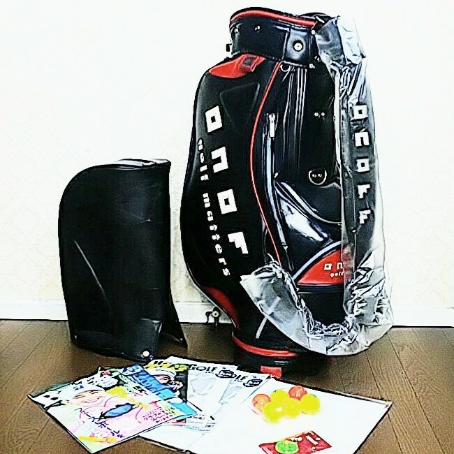 オノフ ONOFF キャディバック☆限定 送料無料 極美品 ONOFF GOLF ゴルフマーカー ロストボール ゴルフバック キャディバックカバー ゴルフ
