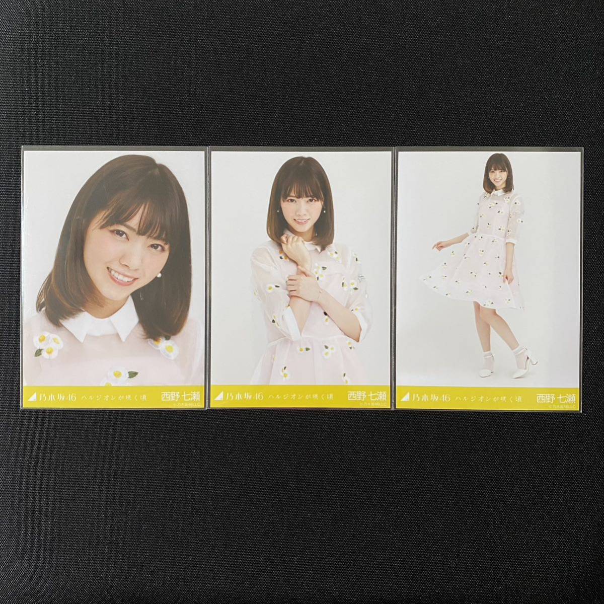 乃木坂46 ハルジオンが咲く頃 西野七瀬 アウト 初回封入生写真 5種コンプ