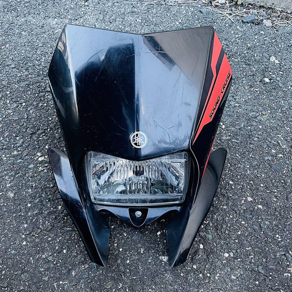 WR250X WR250R 純正ヘッドライト 黒 WR250X WR250R ライトカウル