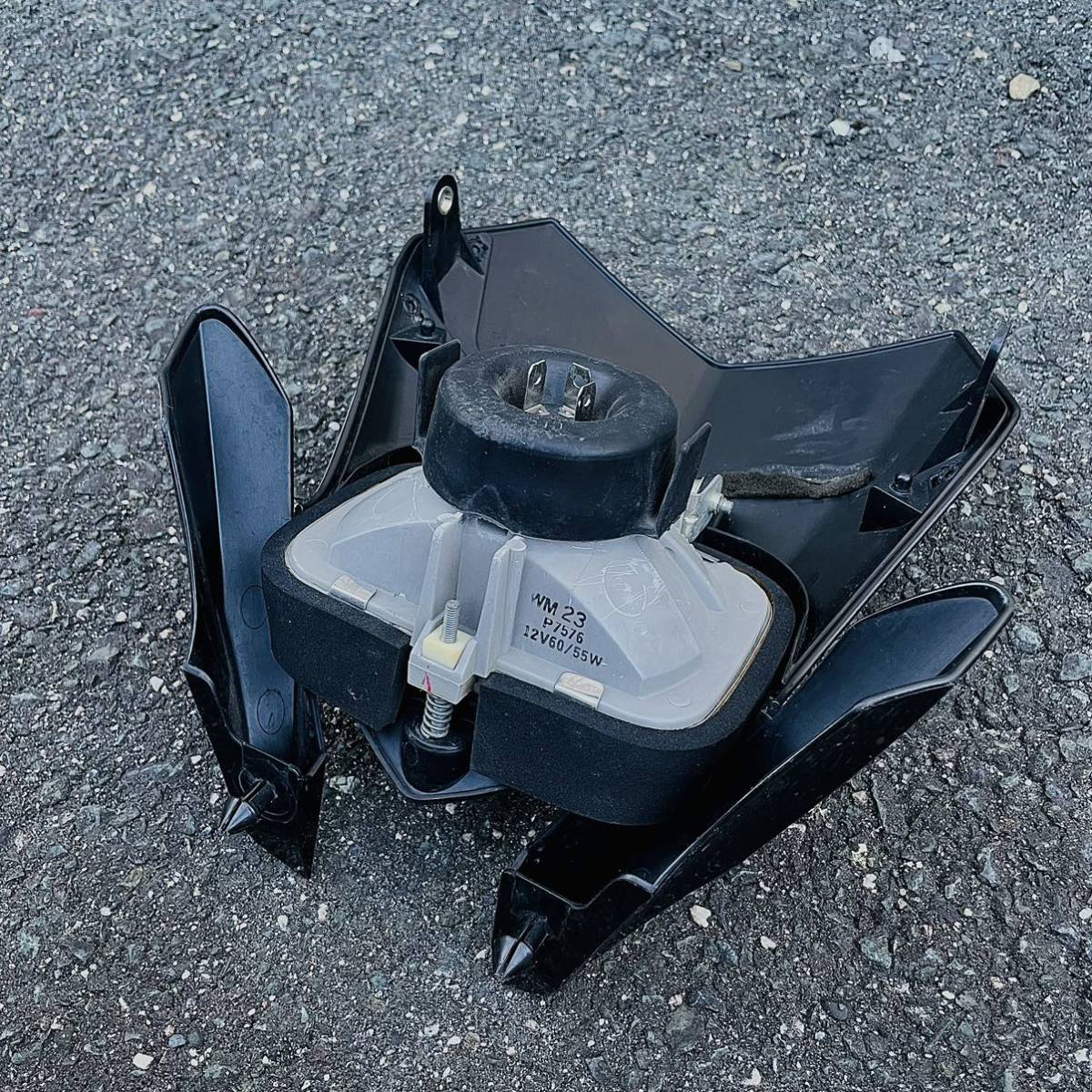 WR250X WR250R 純正ヘッドライト 黒 WR250X WR250R ライトカウル